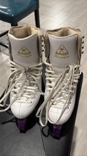 Jackson Freestyle White Leather Figure Ice Skates Size 5 C