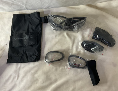 Wiley X Z87-2 Clear & SUNGLASSES Padded  motorcycle Goggles w/ straps