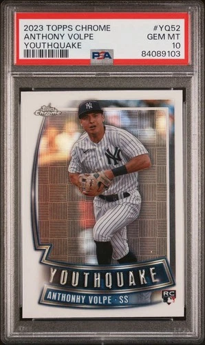 2023 Topps Chrome Anthony Volpe RC Youthquake PSA 10