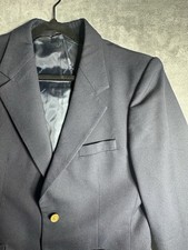 Yves Saint Laurent Suit Navy Blue Golden Buttons Regular jacket blazer 41M