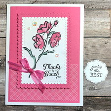 Stampin Up GREETING CARD KIT x4 2 Greetings Thanks You're the Best