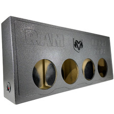 Subwoofer Enclosure Box Dodge Ram Mega Cab 06-22 Ported 4x10"