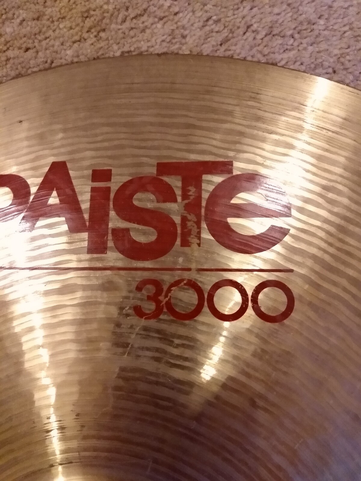 Paiste 3000 series 18" crash cymbal RARE (good condition, low reserve