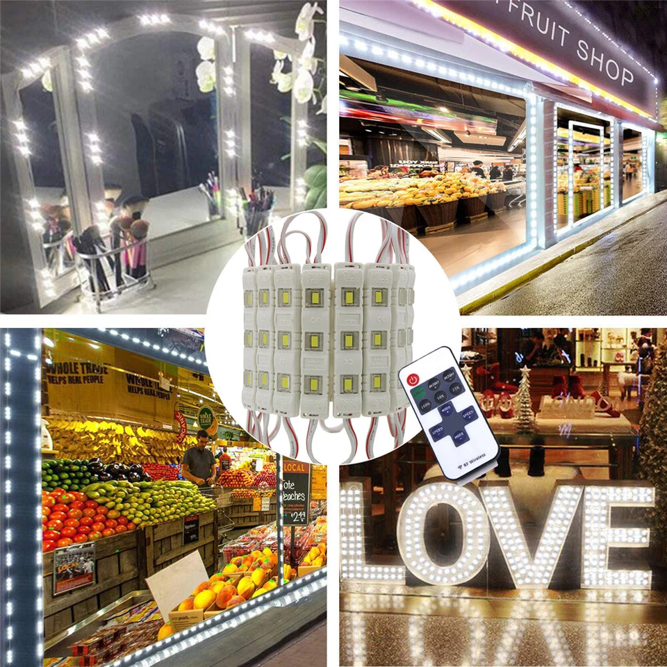 20pcs 5730 SMD 3 LED Module Injection Light Showcase Billboard Sign Lamp DC 12V - Image 4 of 4