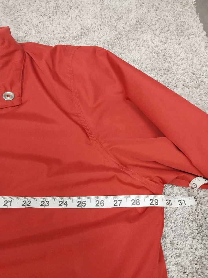 Abrigo Merona Para Hombres Talla 2XL Rojo Cremallera Forro Polar Suave Bolsillos Foto 4 de 4