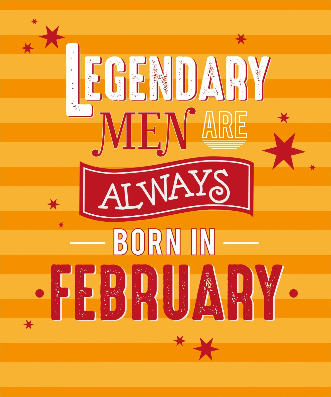 Born In February Birthday Card Male - Foil - Premium Quality - Cherry Orchard