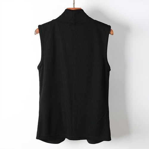 Hombres Chaleco Chaleco Cárdigan Chaqueta Abrigo Sin Mangas Prendas para el torso Suéter Informal Bolsillo - Imagen 7 de 11