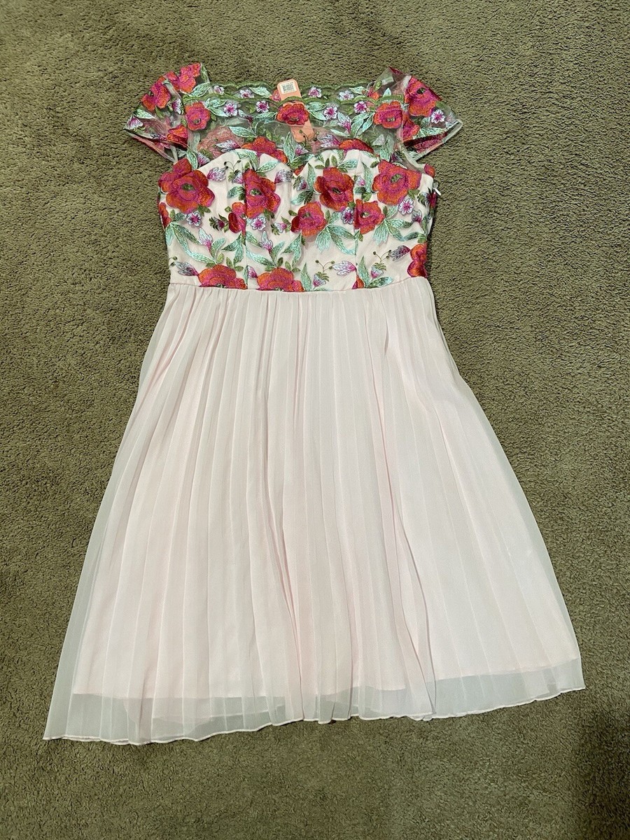 chi chi london white floral embroidered dress Floral Embroidered Mini Dress in White main image 0