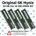 64 GB (4x 16 GB) Rdimm DDR4-2133 HP HPE Apollo 4500 4520 4530 8000 RAM