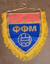 Banderín transmisor bandera de la Federación de Fútbol de Macedonia del Norte de la década de 2000