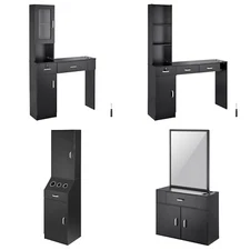 Salon Station Wall Mount Barber Stylist Station for Hair Stylist Beauty Spa