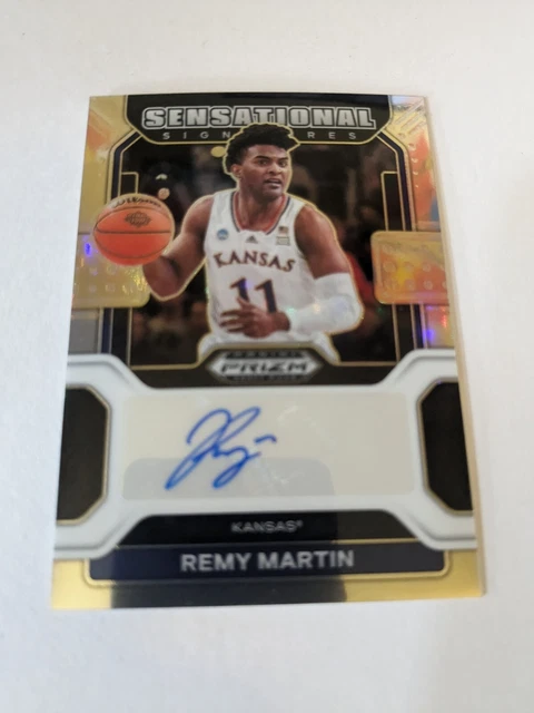 Remy Martin 2022 Prizm Draft Picks Sensational Signatures Auto Rookie Kansas