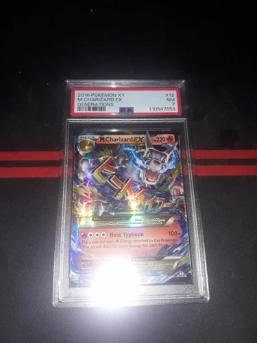 M Charizard EX 12/83 Generations Holo PSA NM Grade 7