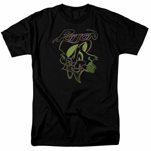 Poison Cat T-Shirt Licensed Rock'n'Roll Band Musik Merchandise Tee schwarz