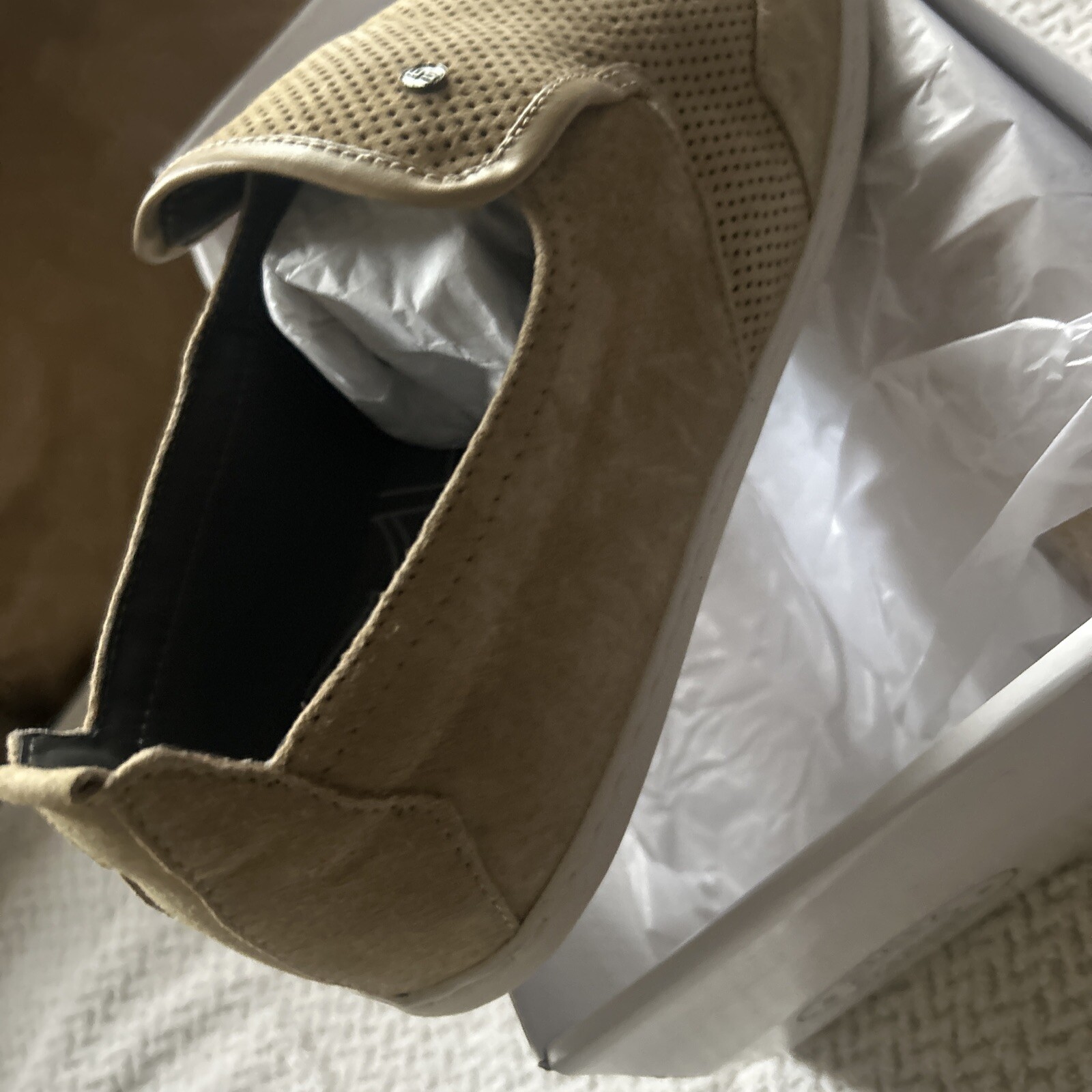 Steve Madden  Size 13 Shoes Beige Suede Comfort Casual Sneaker Loafer New box