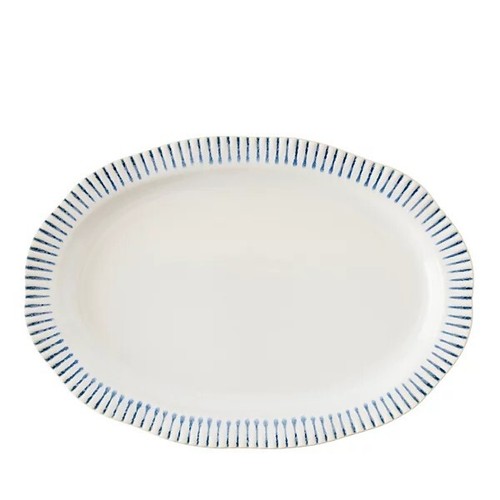 JULISKA Ceramics Sitio Stripe, Indigo: Cereal Bowel, Salad, Coupe, Srv Bwl, Plat - Picture 22 of 23