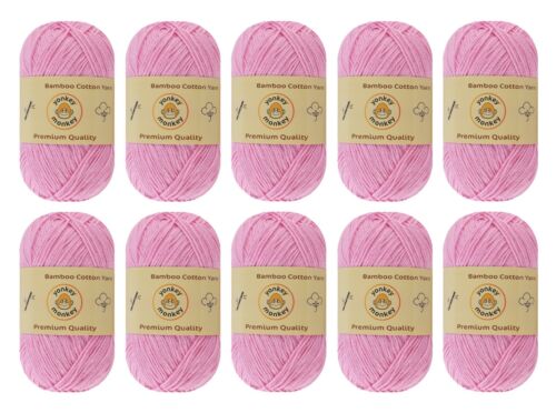 70% Bambus 30% Baumwolle Garn (10er Pack) von Yonkey Monkey 500 Gramm - Bild 29 von 49