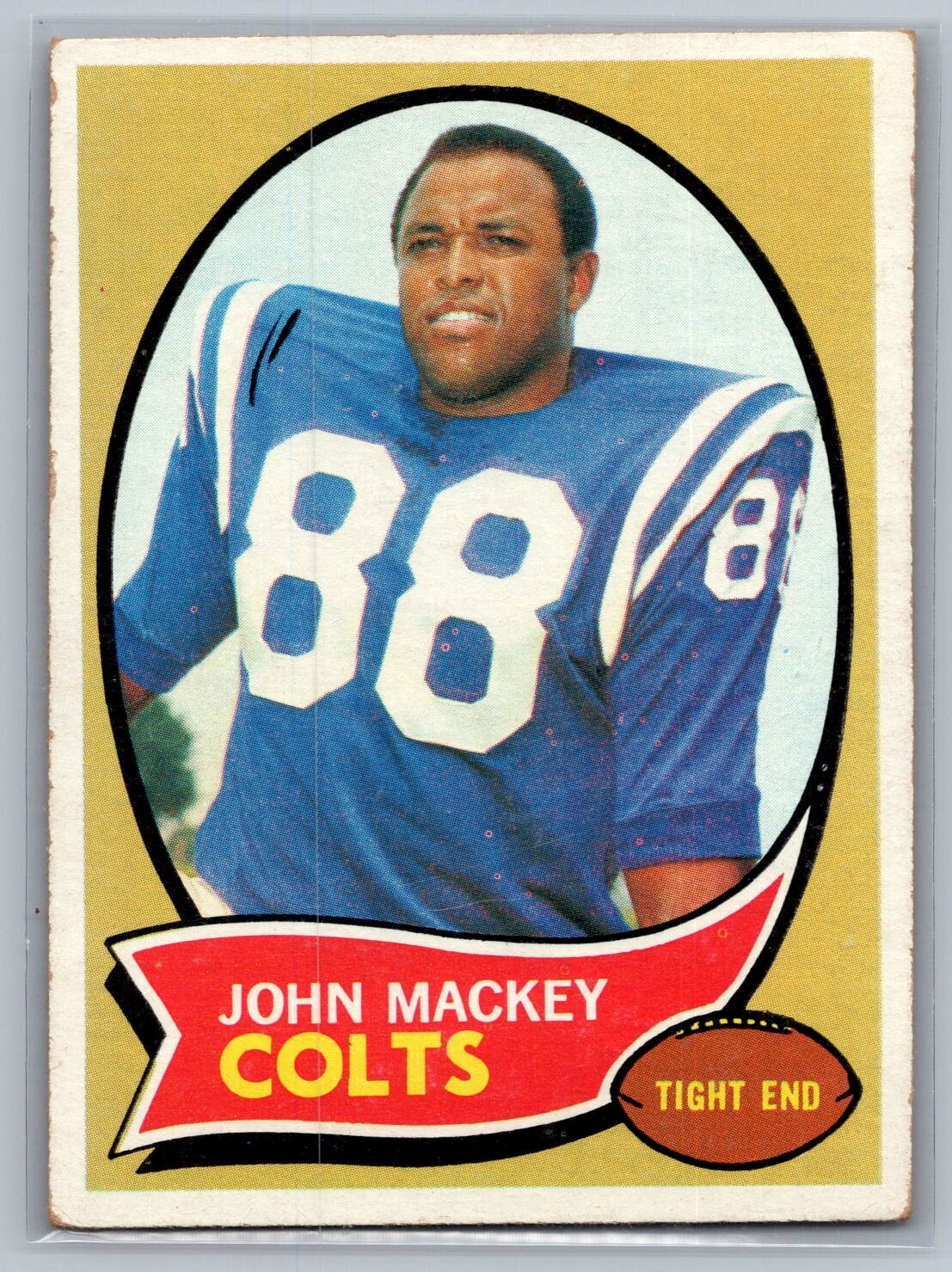 1970 Topps - #62 John Mackey - HOF EX *TEXCARDS*