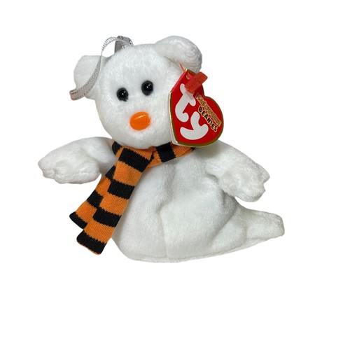 Halloweenie Beanies Ty Beanie Babies Bear Ghosts Halloween Ornaments Plush Small - Picture 4 of 9