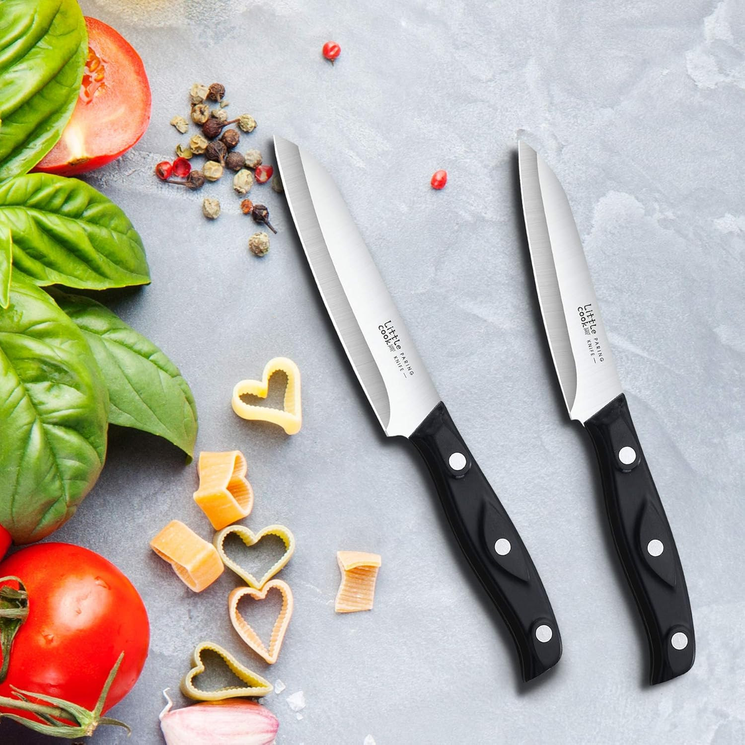 2PCS Paring Knife - Little Cook Paring Knife Set - Ultra Sharp Kitchen Knife - F