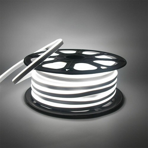 White 330ft 110V LED Neon Rope Light Strip Commercial Sign Home DIY Decor - USA - Picture 3 of 19