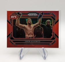 Jan Blachowicz 2023 Panini Prizm UFC 24 Red Holo Parallel SP #d/199 Light HWT