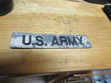 MILITARY PATCH HOOK LOOP US NAME ARMY TAPE TAG FOR WEAR ON ACU UNIFORM OR BAG