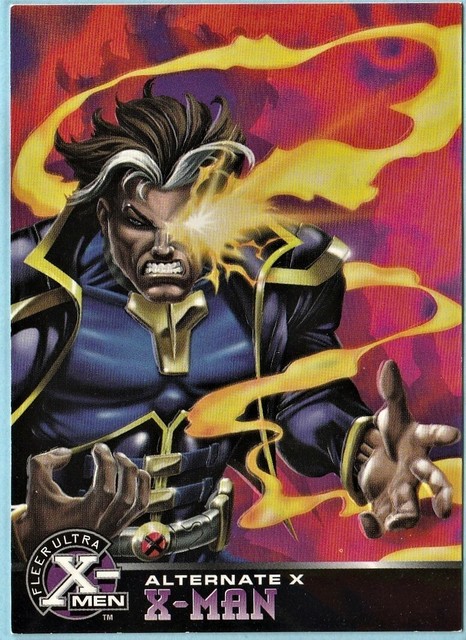 1995 Fleer Ultra X Men Alternate X Embossed Card 6 Of 20 X Man Adam 