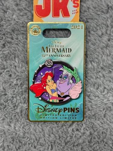 NEW Disney The Little Mermaid Pin 35th Anniversary Ariel Ursula Limited Edition