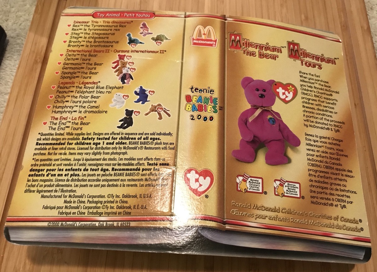 McDonald's size Ty Beanie Baby Millennium bear. | eBay