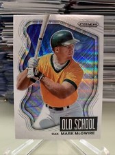 2022 Panini Prizm Old School White Wave Prizm Mark McGwire #OS-7