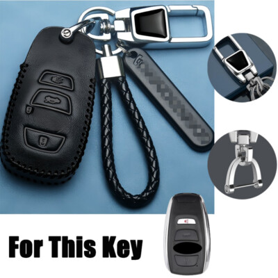 Leather Car Key Fob Cover Case Bag For Subaru Forester Impreza BRZ WRX  Legacy
