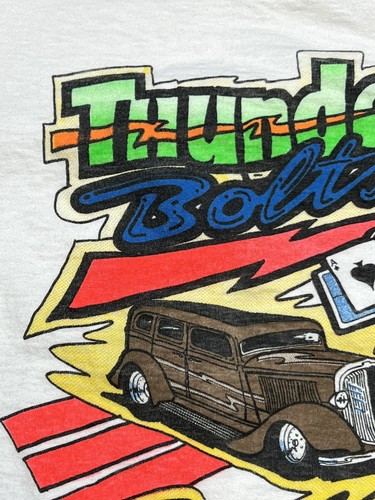 VTG 1989 Grass Valley Classic Hot Rod Cars Rod Run Roadsters T-Shirt Men's XL - Imagen 7 de 11