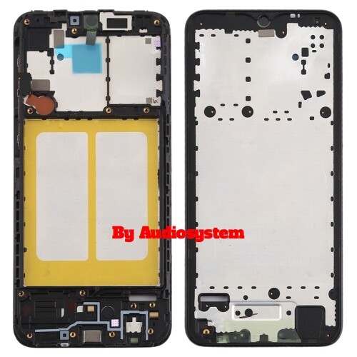 TELAIO FRAME ALLOGGIO DISPLAY SAMSUNG per GALAXY A20E SM-A202 LCD VETRO NERO - Picture 1 of 1