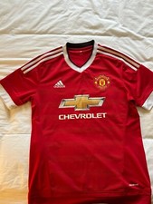 Manchester United 15/16 Home - Size Medium - Football Shirt - Authentic Adidas
