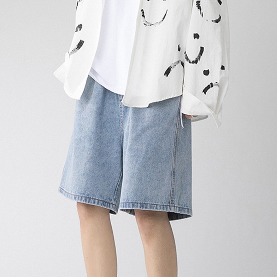 Casual Shorts Comfortable Cotton Blend Kneelength Pants Streetwear