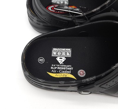 Skechers Mens Size 8 Superman DC Slip On Work Safety Shoes  display picture 1