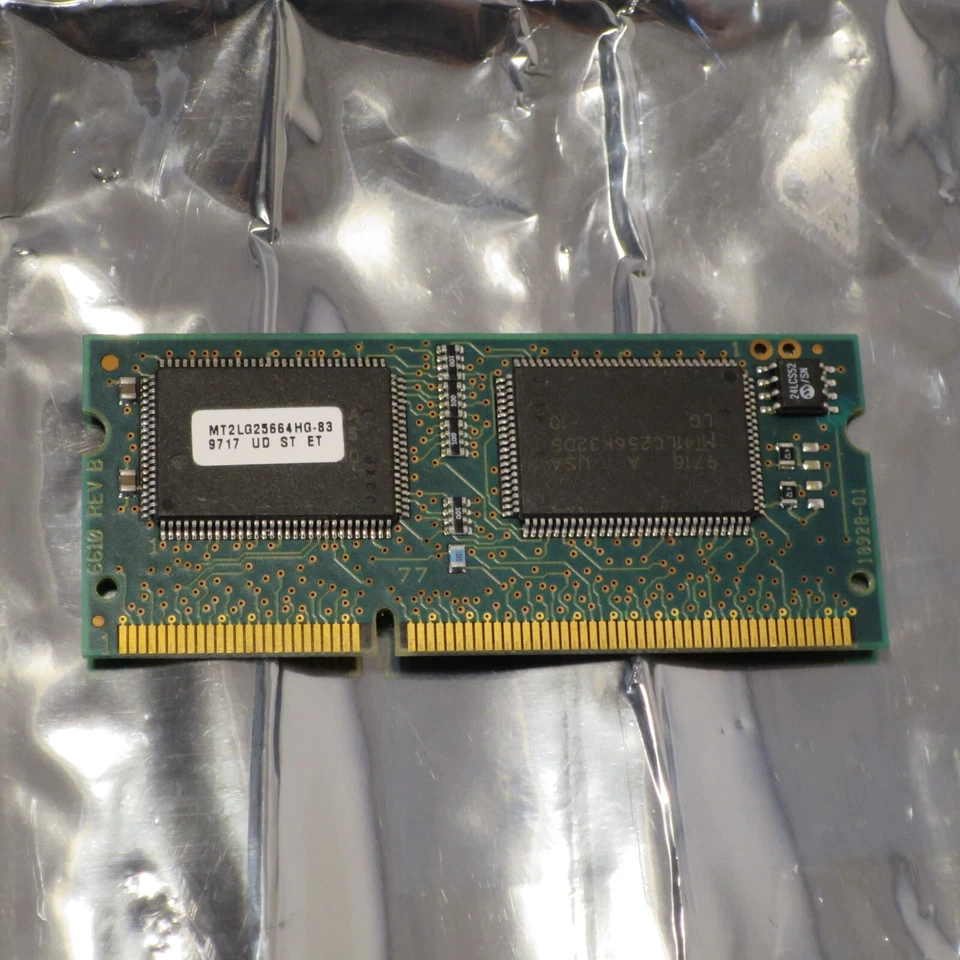 NOS Micron MT2LG25664HG-83 2MB 144 Pin 100MHz SGRAM Video Memory - Image 2 of 4