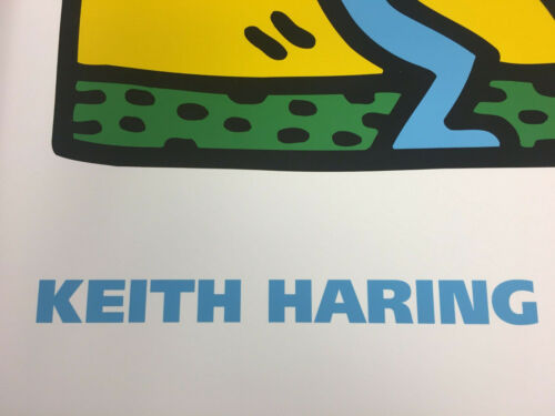 POP ART PRINT - KH09 by Keith Haring 22x20 Dancing with Baby Over Head Poster - Picture 3 of 5