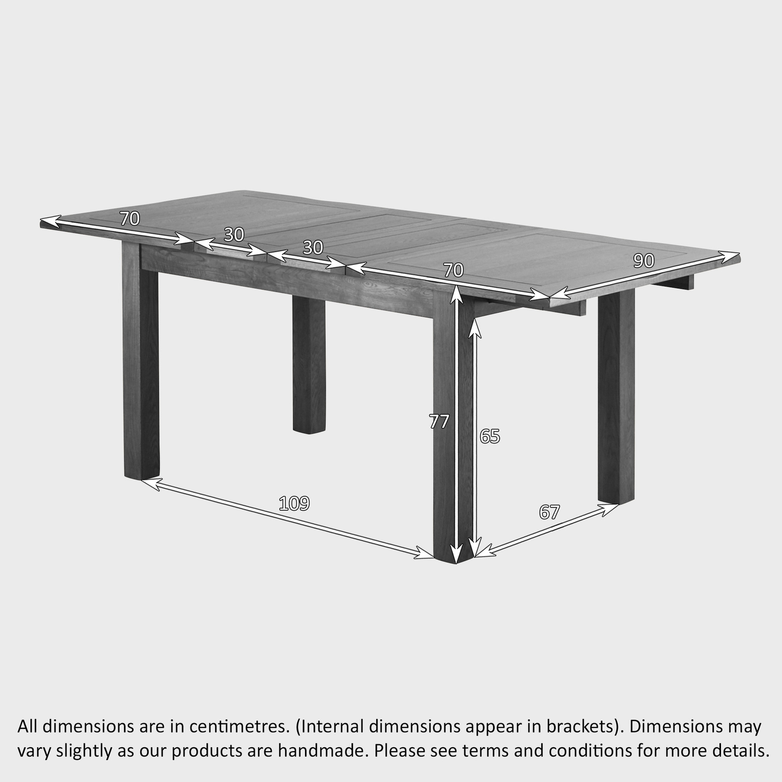 Oak Furnitureland Rushmere Rustic Oak 6 Seat Extending Dining Table RRP