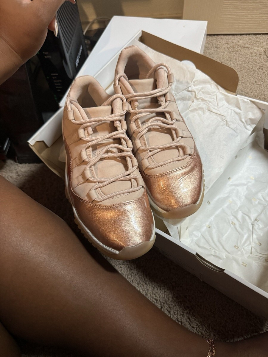 jordan 11 retro low rose gold womens stores