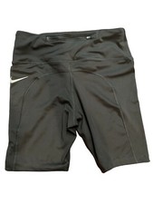 Nike Fast Ladies Shorts Medium Black Lycra Tight Women Gym Bike Run Dri-Fit