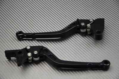 Hebel Hebel Langhebel CNC FULL black schwarz für Kawasaki ZX10 1000 1988-1990
