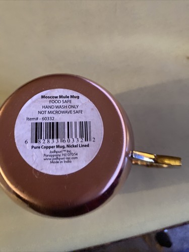 (2) True Moscow Mule Copper Cocktail Mug Stainless Steel 12 Ounce Each - Picture 13 of 13