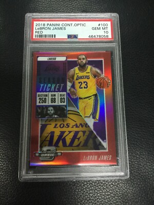 Lebron James 2018 Contenders Optic RED