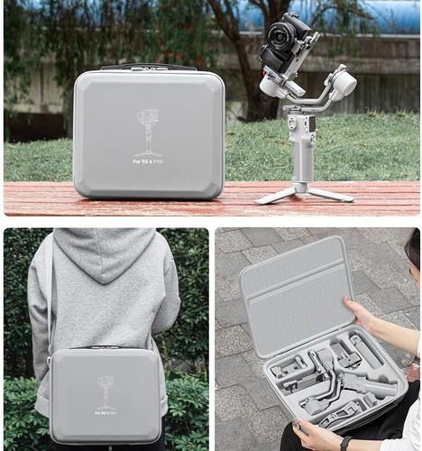 Carrying Case for DJI RS 4 Mini, Portable Shoulder Bag Travel Hard Suitcase Comp - Picture 5 of 9