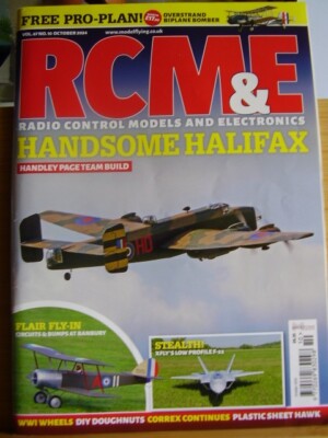 RCM&E MODEL AIRCRAFT MAGAZINE OCTOBER 2024 & OVERSTRAND BOMBER PLANS PART 1 ONLY