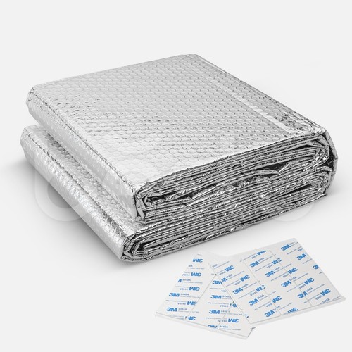Lámina reflectora de radiador de 5m x 60cm con almohadillas adhesivas de 3M para evitar el calor - Imagen 8 de 9