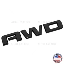 10-20 GMC Acadia Terrain Liftgate AWD Letter Emblem Badge Nameplate Gloss Black