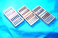 3 GERMAN DENTAL AUTOCLAVE STERILIZATION CASSETTE RACK BOX TRAY FOR 7 INSTRUMENT